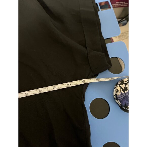 MITTOSHOP Button Down Collared Midi Shirt Dress with Pockets in Black Medium - Picture 10 of 12